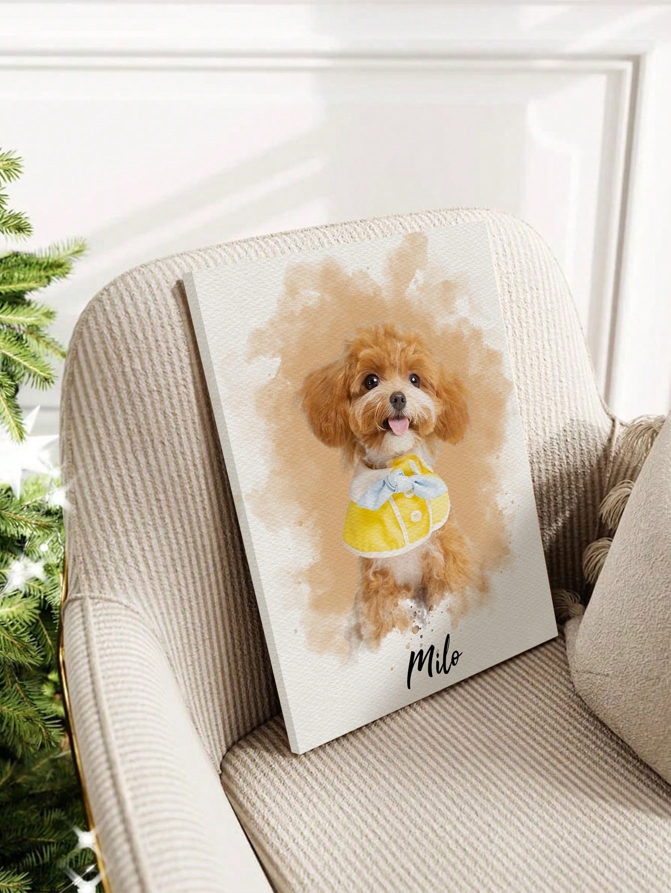Marco de Fotos Personalizado c - Pet Portrait Custom reseña y precio