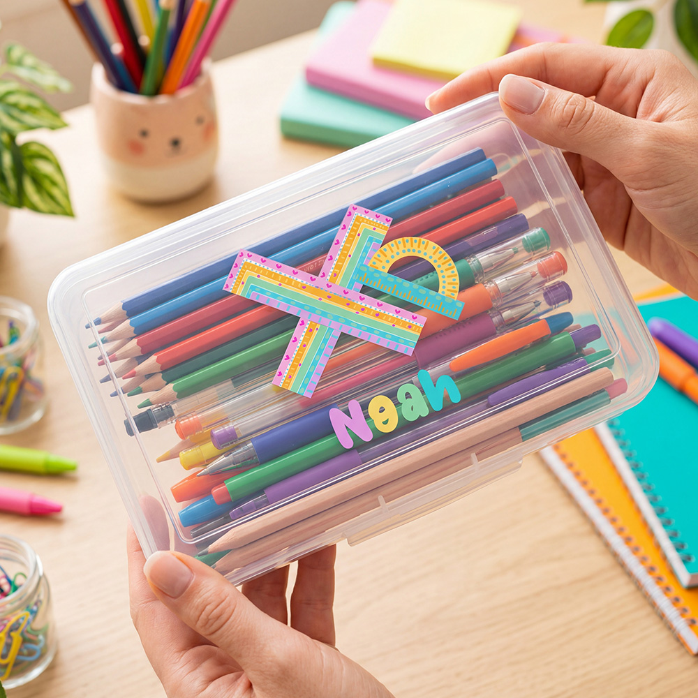 Estuche para lápices personali - Personalized Name Box reseña y precio